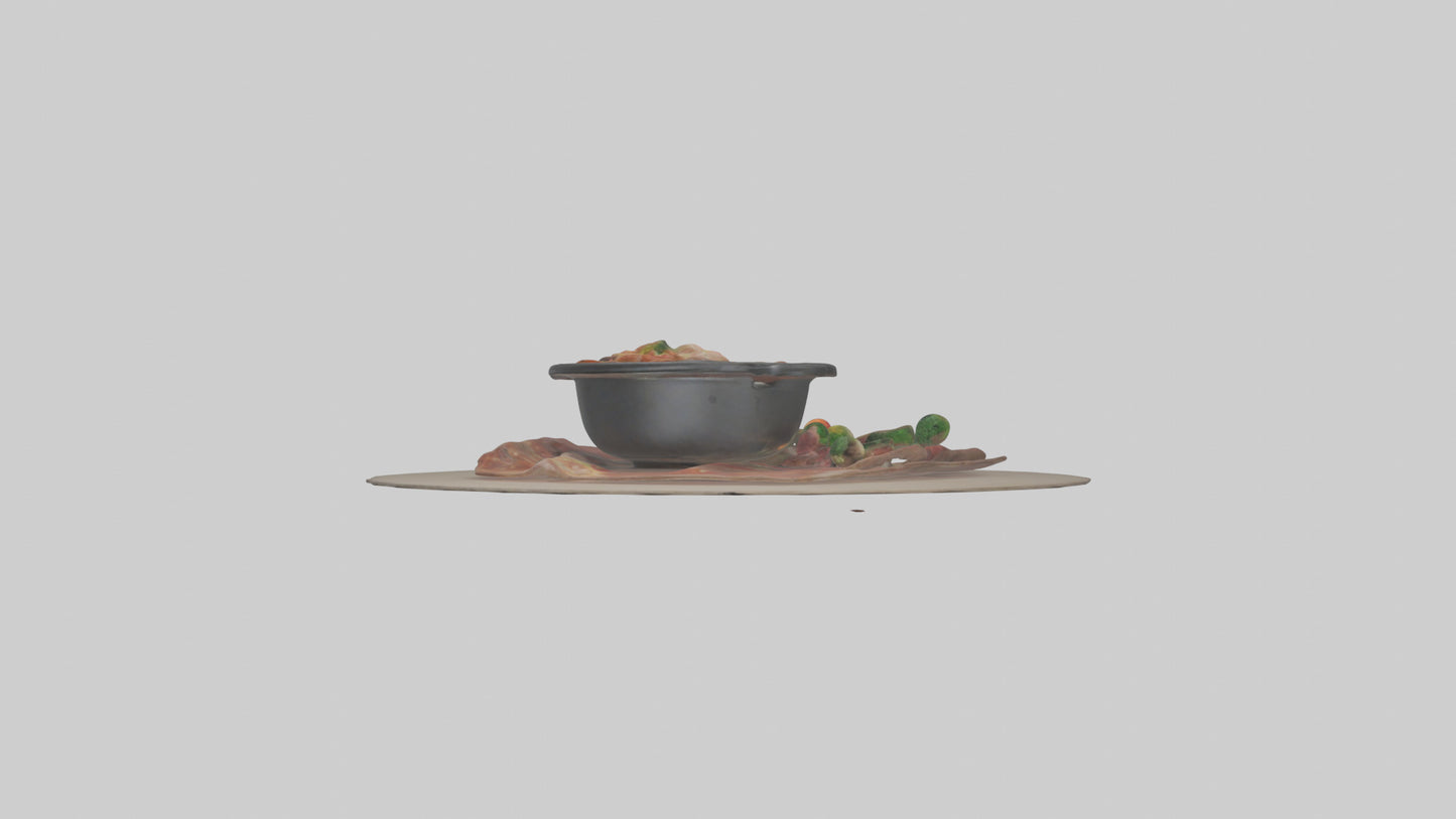 3D model Hot pot model VR / AR / low-poly