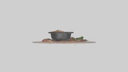3D model Hot pot model VR / AR / low-poly