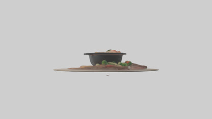3D model Hot pot model VR / AR / low-poly