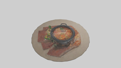 3D model Hot pot model VR / AR / low-poly