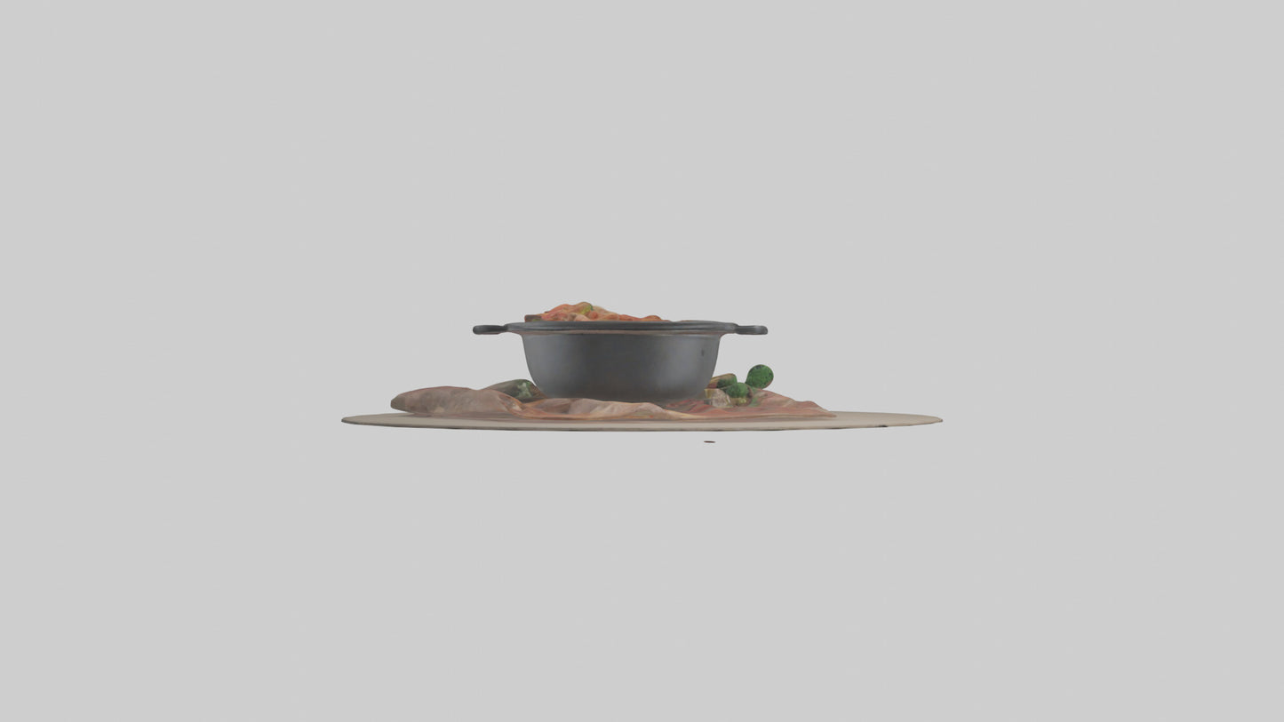 3D model Hot pot model VR / AR / low-poly