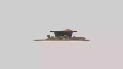 3D model Hot pot model VR / AR / low-poly
