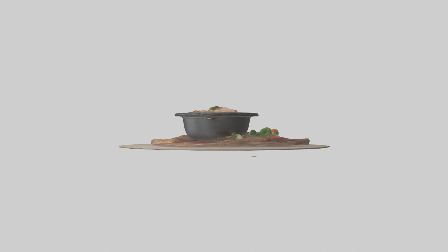3D model Hot pot model VR / AR / low-poly