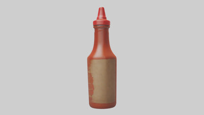 Hot Sauce Bottle model VR / AR / low-poly