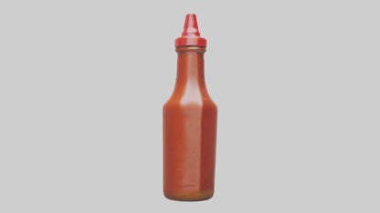 Hot Sauce Bottle model VR / AR / low-poly