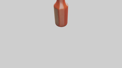Hot Sauce Bottle model VR / AR / low-poly