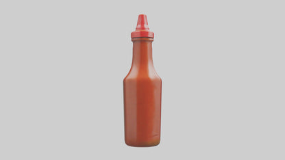 Hot Sauce Bottle model VR / AR / low-poly