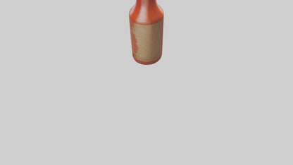 Hot Sauce Bottle model VR / AR / low-poly