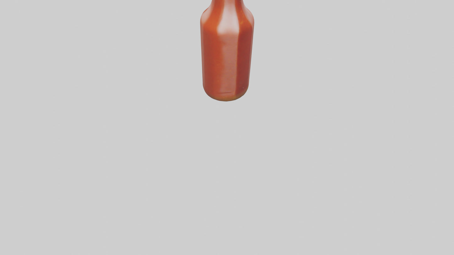 Hot Sauce Bottle model VR / AR / low-poly
