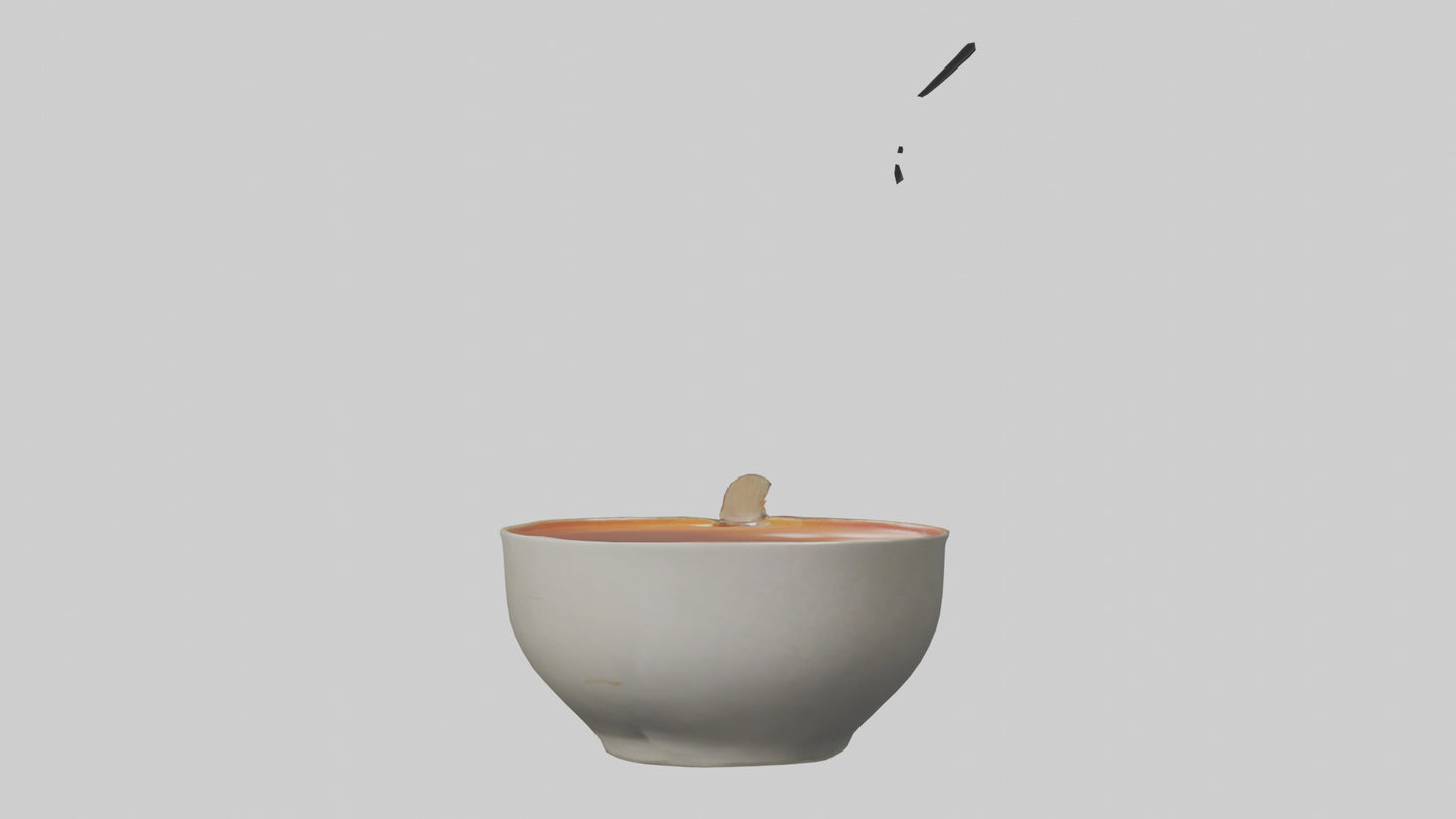 Hot Soup Bowl model VR / AR / low-poly