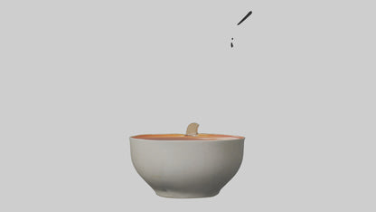 Hot Soup Bowl model VR / AR / low-poly