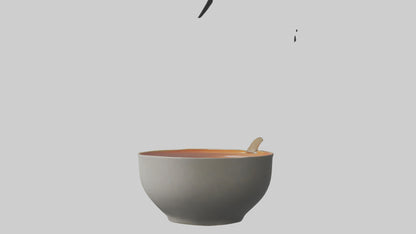 Hot Soup Bowl model VR / AR / low-poly