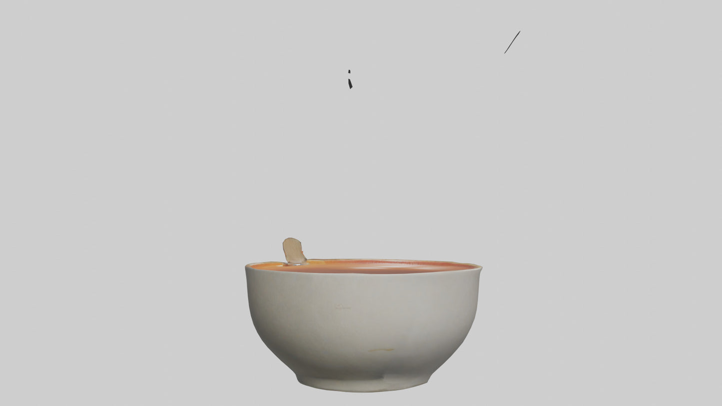 Hot Soup Bowl model VR / AR / low-poly