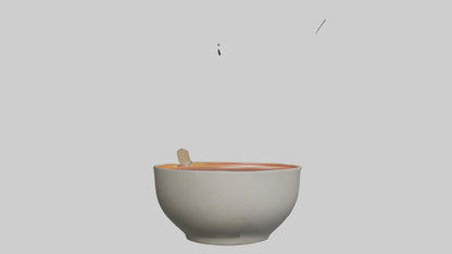 Hot Soup Bowl model VR / AR / low-poly