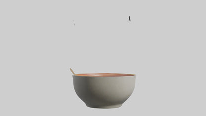 Hot Soup Bowl model VR / AR / low-poly