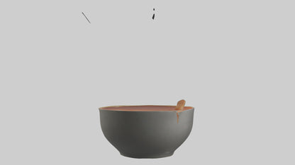 Hot Soup Bowl model VR / AR / low-poly
