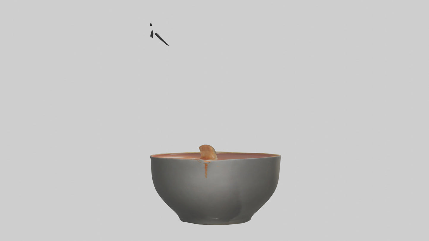 Hot Soup Bowl model VR / AR / low-poly
