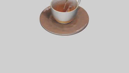Hot tea model VR / AR / low-poly