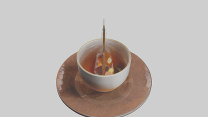 Hot tea model VR / AR / low-poly