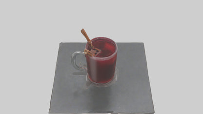 Hot wine punch model VR / AR / low-poly