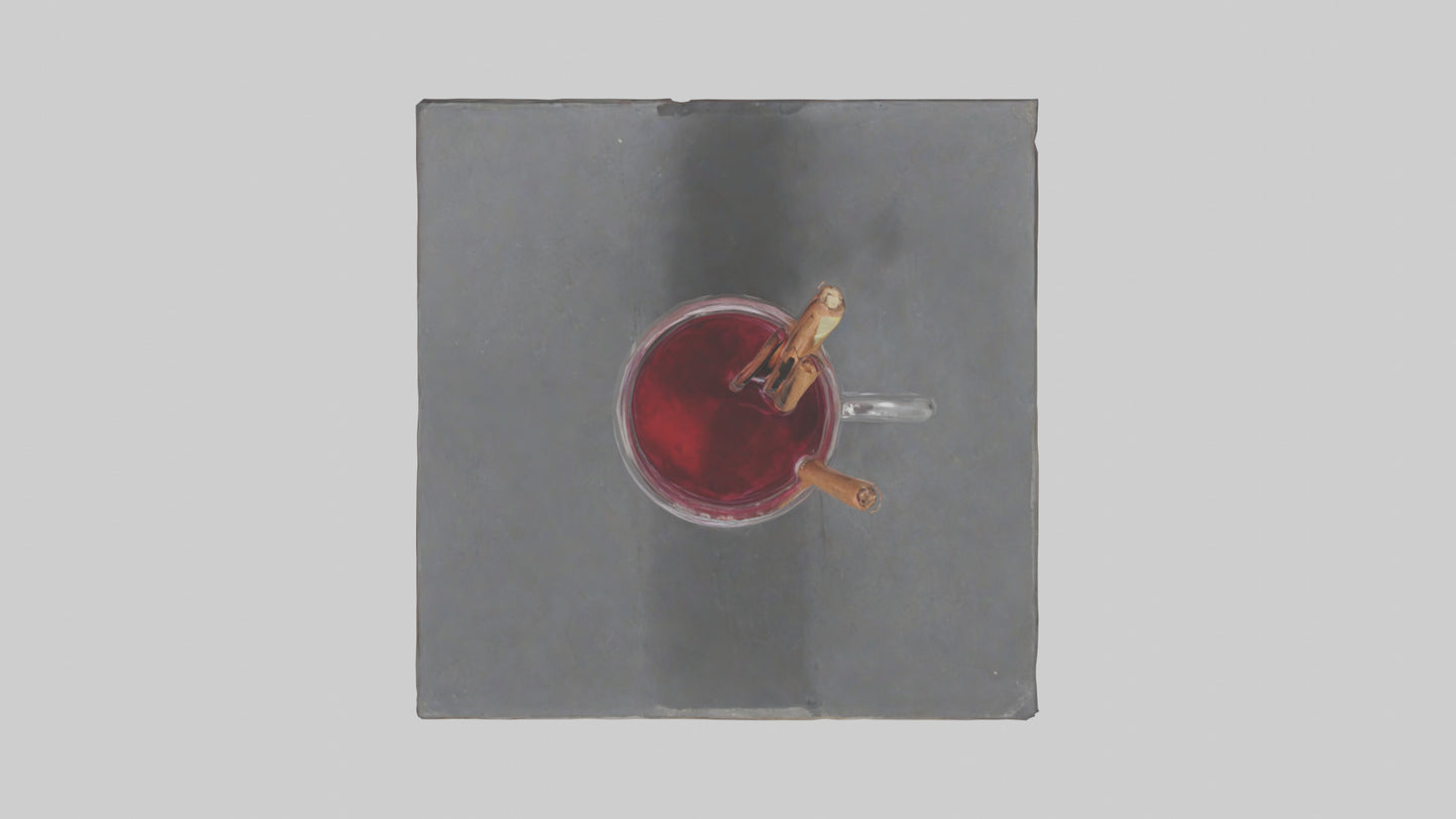 Hot wine punch model VR / AR / low-poly