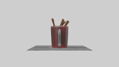 Hot wine punch model VR / AR / low-poly