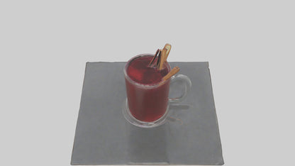 Hot wine punch model VR / AR / low-poly