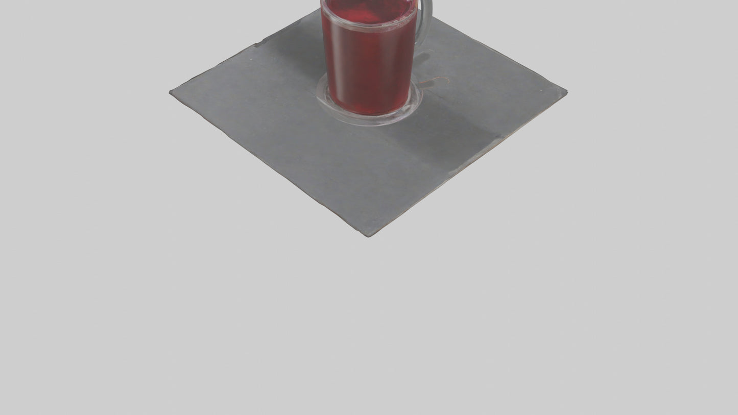 Hot wine punch model VR / AR / low-poly