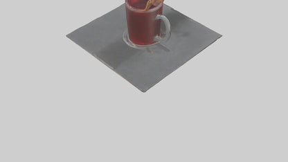 Hot wine punch model VR / AR / low-poly