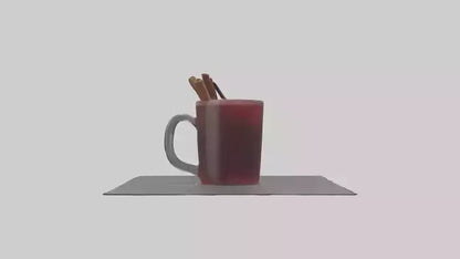 Hot wine punch model VR / AR / low-poly