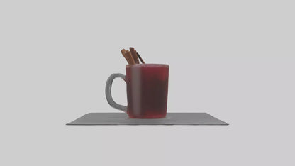 Hot wine punch model VR / AR / low-poly
