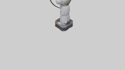 3D model Hou Yi statue model VR / AR / low-poly