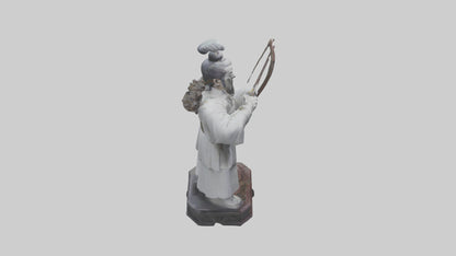 3D model Hou Yi statue model VR / AR / low-poly