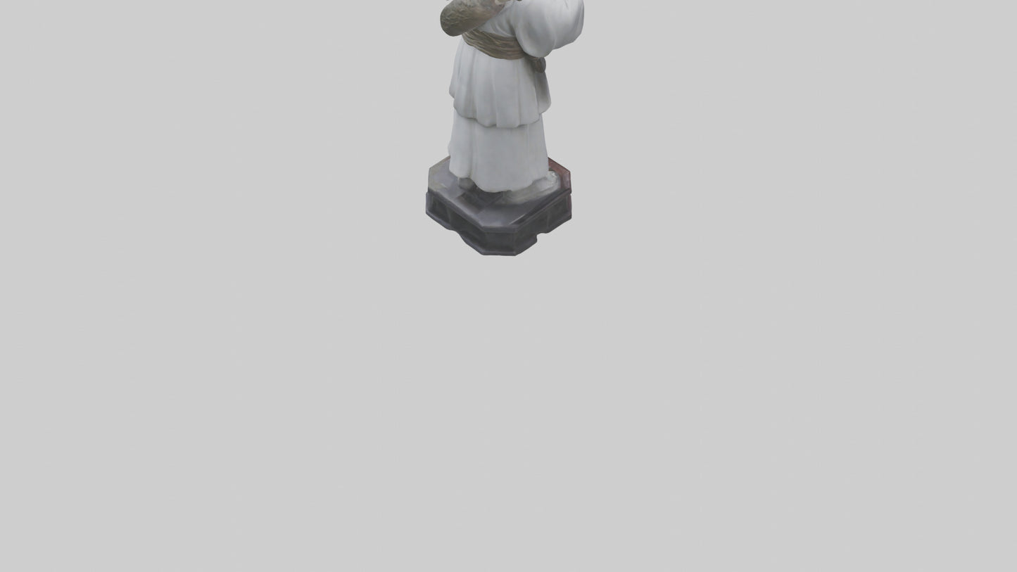 3D model Hou Yi statue model VR / AR / low-poly