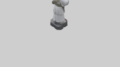 3D model Hou Yi statue model VR / AR / low-poly