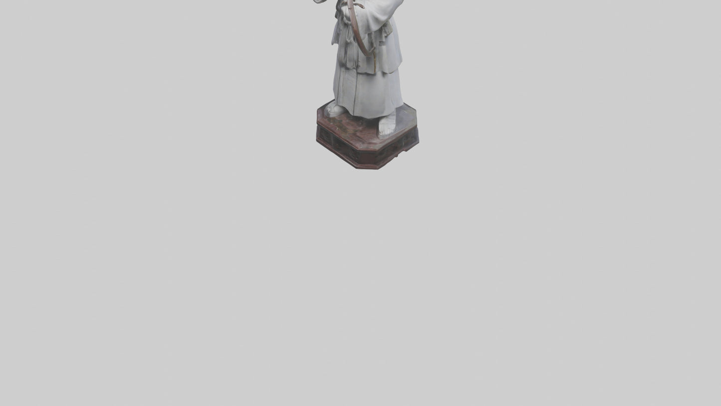 3D model Hou Yi statue model VR / AR / low-poly