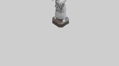 3D model Hou Yi statue model VR / AR / low-poly