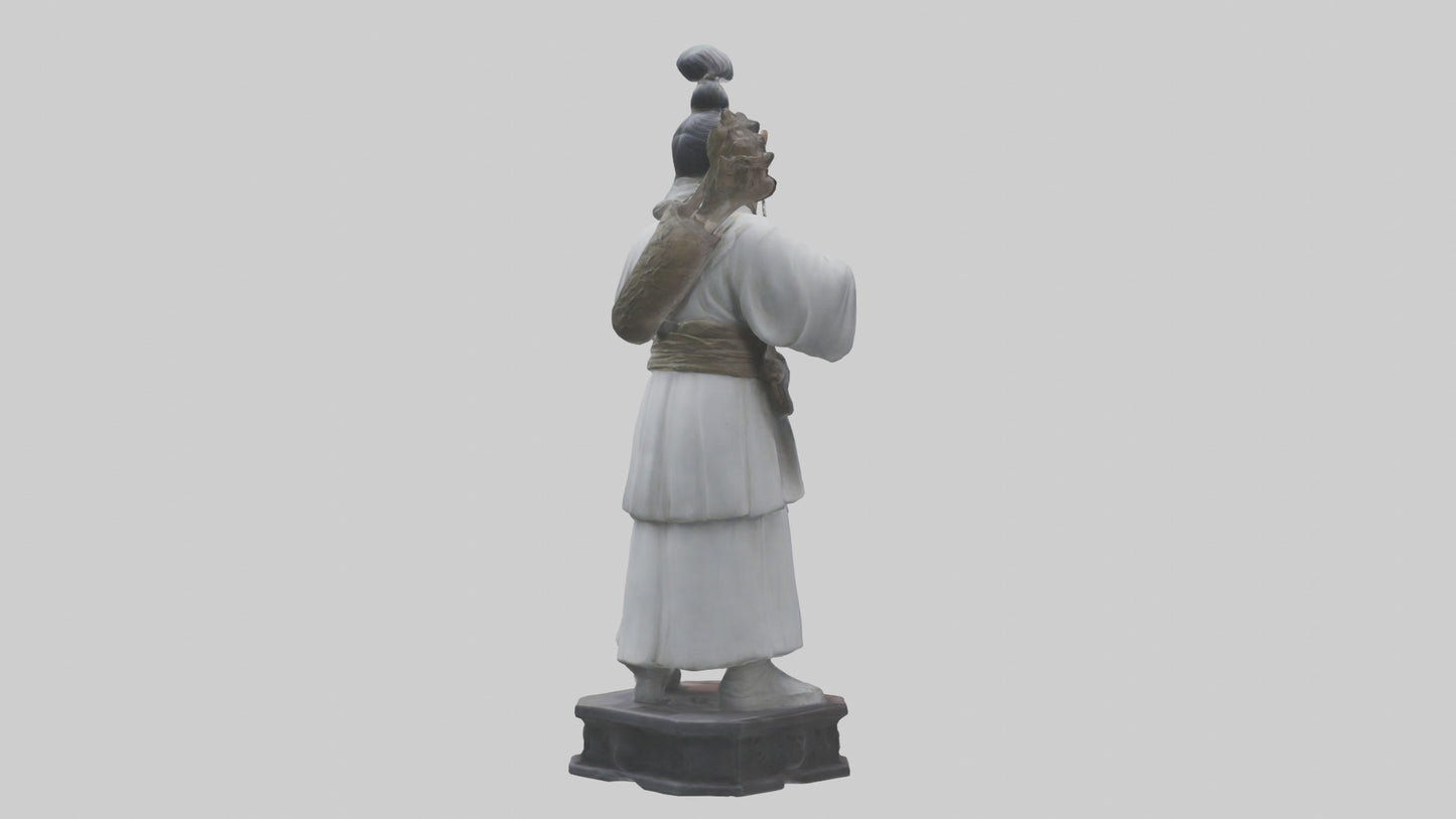 3D model Hou Yi statue model VR / AR / low-poly