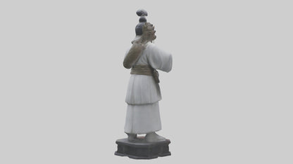 3D model Hou Yi statue model VR / AR / low-poly