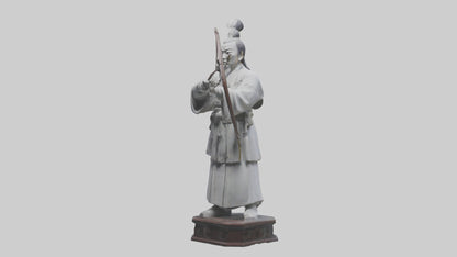 3D model Hou Yi statue model VR / AR / low-poly
