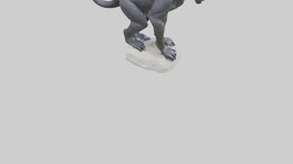 3D model Howler Monkey statue model VR / AR / low-poly