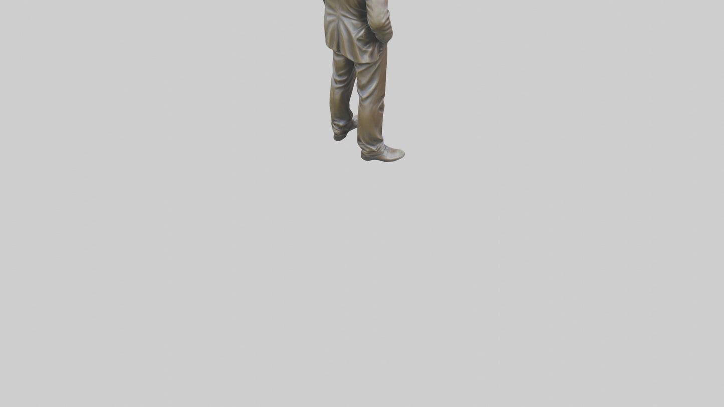 Hugh Grant statue model VR / AR / low-poly
