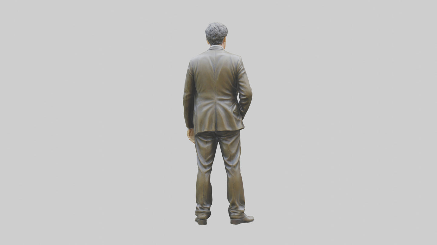 Hugh Grant statue model VR / AR / low-poly