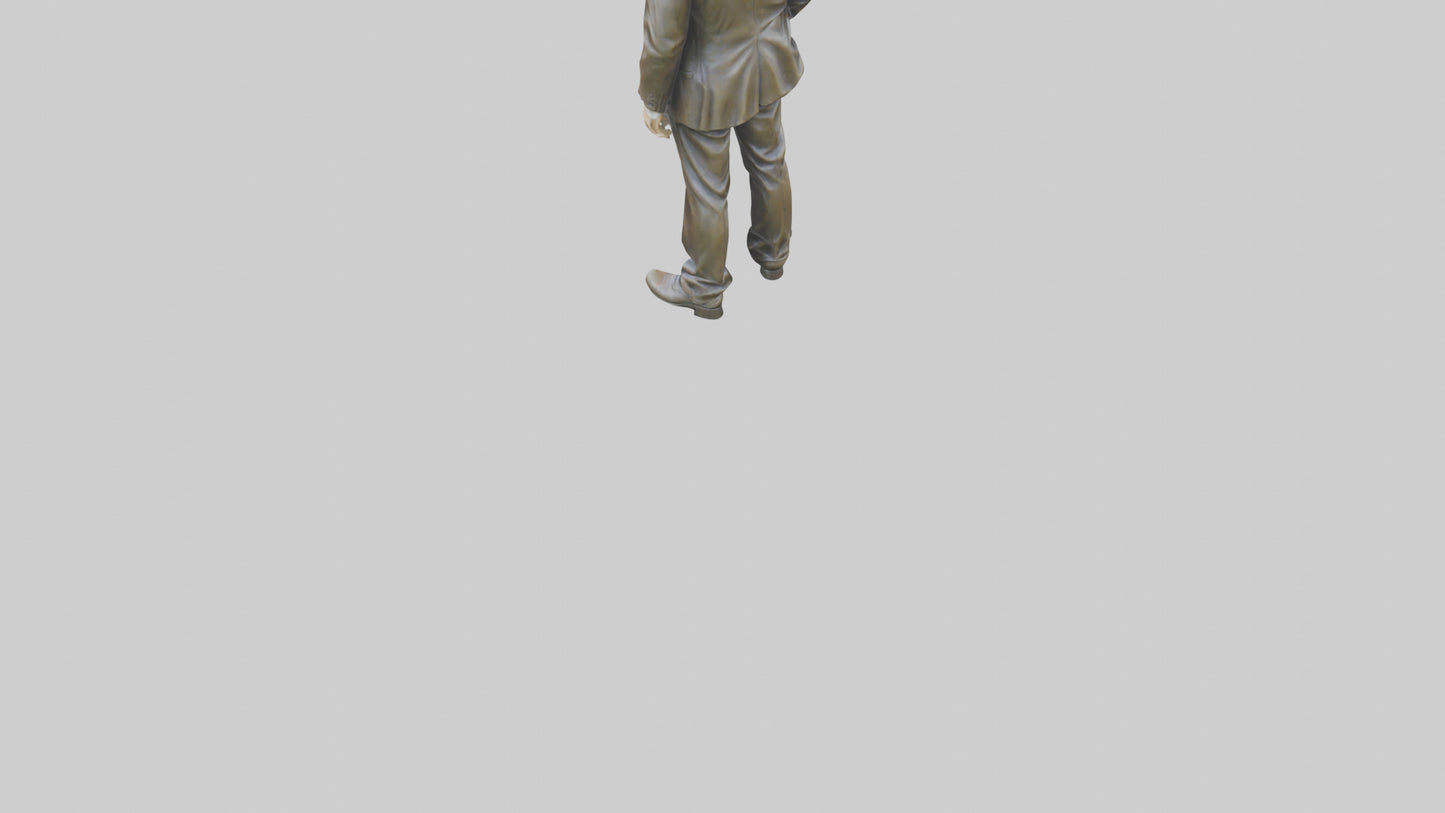 Hugh Grant statue model VR / AR / low-poly