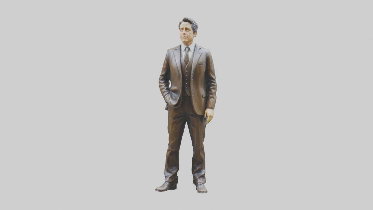 Hugh Grant statue model VR / AR / low-poly