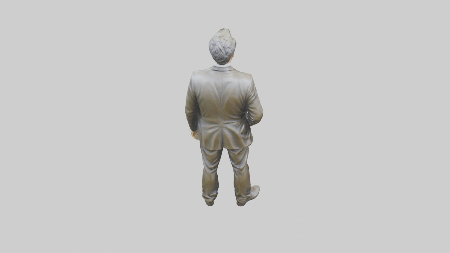 Hugh Grant statue model VR / AR / low-poly