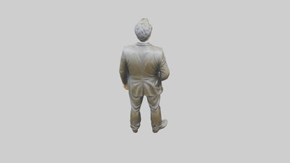 Hugh Grant statue model VR / AR / low-poly