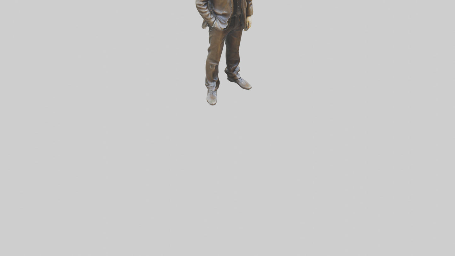Hugh Grant statue model VR / AR / low-poly
