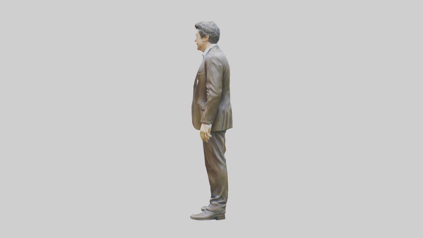 Hugh Grant statue model VR / AR / low-poly