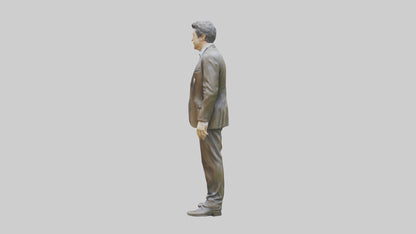 Hugh Grant statue model VR / AR / low-poly